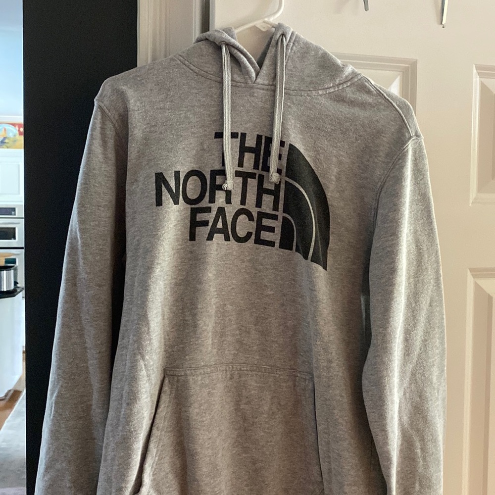 Gray North Face Hoodie